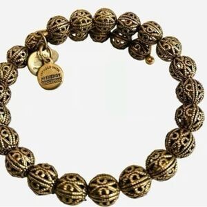 Alex and Ani Gold-Tone Beaded Bracelet. Like new.